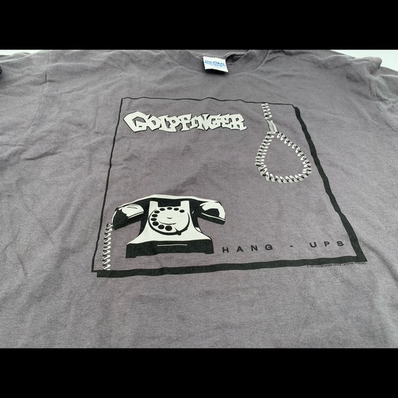 Vintage 90s 1997 GOLDFINGER Hang Ups punk t shirt - Picture 2 of 4